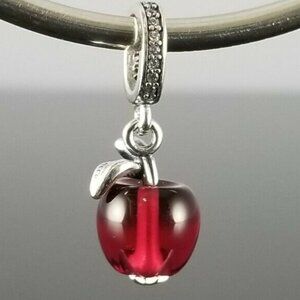 New Authentic Pandora Murano Glass Valentine's Red Apple Charm Spring Break Deal